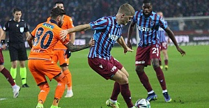Trabzonspor-Başakşehir karşılaşmasında gol çıkmadı..